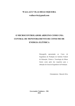 O Microcontrolador Arduino como uma central de
