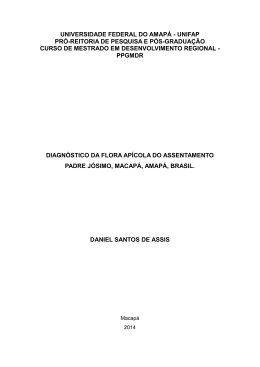 Diagn&oacute;stico da flora ap&iacute;cola do assentamento Padre J&oacute;simo