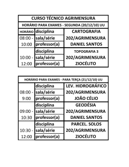 DANIEL SANTOS disciplina sala/s&eacute;rie 202/AGRIMENSURA pr