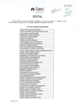 EDITAL i» f” w” - Instituto Superior de Engenharia de Coimbra