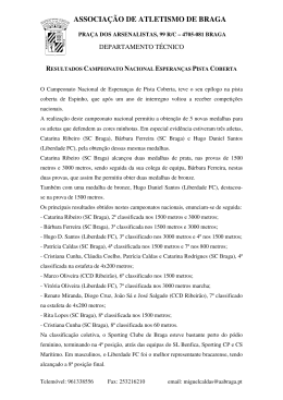 resultados campeonato nacional esperanças pista coberta