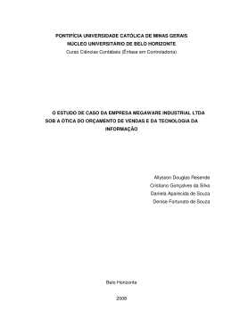 PONTIF&Iacute;CIA UNIVERSIDADE CAT&Oacute;LICA DE MINAS GERAIS