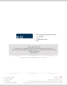 Redalyc.Desenvolvimento e valida&ccedil;&atilde;o fatorial da Escala de