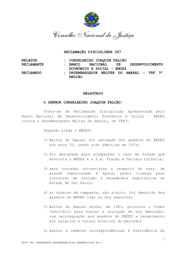 Reclama&ccedil;&atilde;o Disciplinar 347 - Acad&ecirc;mico de Direito da FGV