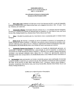 VANGUARDA AGRO S.A. CNPJ/MF Sob n9. 05.799.312/0001