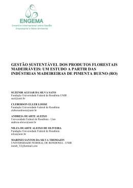 gest&atilde;o sustent&aacute;vel dos produtos florestais