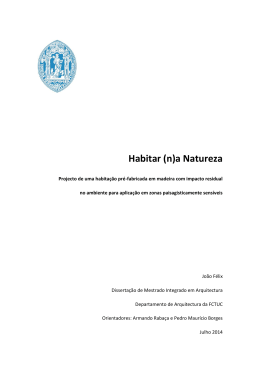 Habitar (n)a Natureza - Volume I