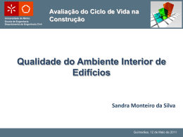 Qualidade do Ambiente Interior dos edif&iacute;cios
