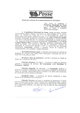 _. 055€ - Prefeitura Municipal de Posse-GO