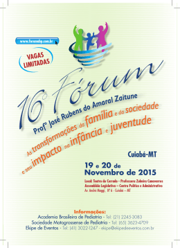 Programa&ccedil;&atilde;o Cient&iacute;fica Oficial - 16&ordm; F&oacute;rum da Academia Brasileira