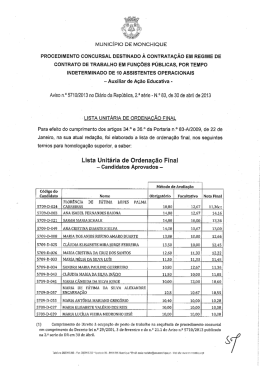 PROCEDIMENTO coNcuRsAL DEstNADo &Agrave; coNTRATA&ccedil;&Atilde;o EM