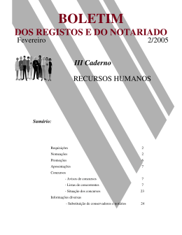 III Caderno - Instituto dos Registos e Notariado
