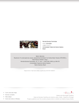 Rese&ntilde;a de" A constru&ccedil;&atilde;o dos corpos: perspectivas feministas" de