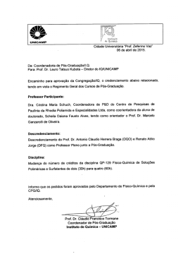 2.4.1 Credenciamento da Dra. Cristina Maria Schuch