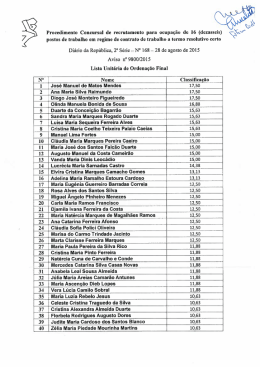 lista unitária unitária de ordenação final