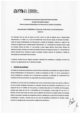 Acta n.&ordm; 2 - Ag&ecirc;ncia para a Moderniza&ccedil;&atilde;o Administrativa