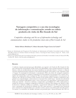 Vantagem competitiva e o uso das tecnologias de