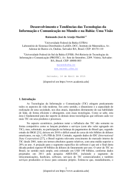 Desenvolvimento e Tend&ecirc;ncias das Tecnologias da Informa&ccedil;&atilde;o e
