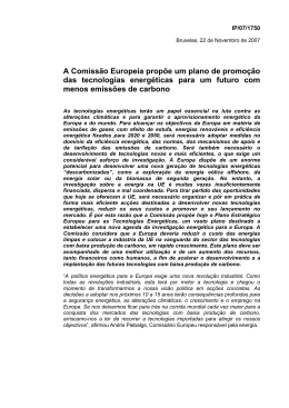 A Comissão Europeia propõe um plano de promoção das