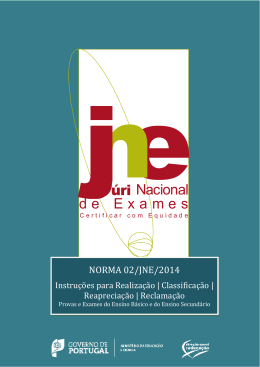 Norma 02/JNE/2014 - Agrupamento de Escolas de Santa Maria da