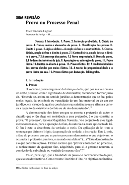 Prova no Processo Penal