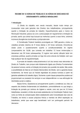 REGIME DE 12 HORAS DE TRABLHO E 36 HORAS DE