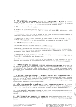 9 - REMUNERAÇÃO DAS HORAS EXTRAS DO COMISSIONISTA