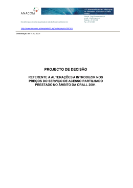 Delibera&ccedil;&atilde;o de 14.12.2001