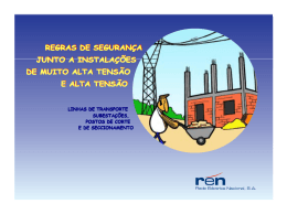 Regras de Seguran&ccedil;a junto a Instala&ccedil;&otilde;es de Muito Alta Tens&atilde;o e