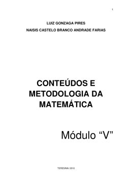 proposição teórica metodológica no ensino da matemática na