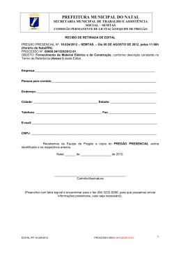 Anexo - Portal de Compras - Prefeitura Municipal de Natal