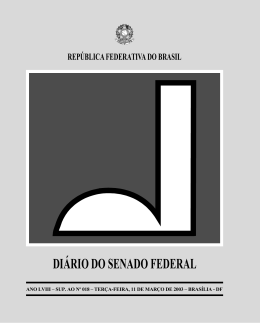 DIÁRIO DO SENADO FEDERAL