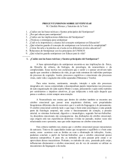 1 1 PREGUNT&Aacute;NDONOS SOBRE SENTIPENSAR M. C&acirc;ndida