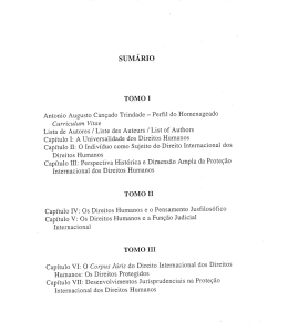 sUMÁRIo - Corte Interamericana de Derechos Humanos