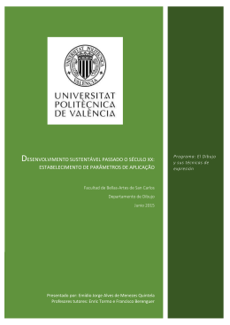 DESENVOLVIMENTO SUSTENT&Aacute;VEL PASSADO O S&Eacute;CULO XX