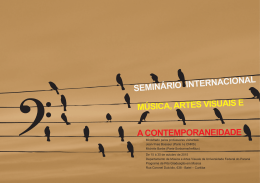 semin&aacute;rio internacional m&uacute;sica, artes visuais e a - IReMus