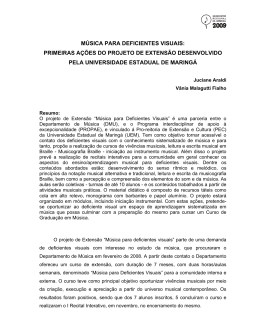 m&uacute;sica para deficientes visuais