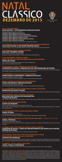 DEZEMBRO DE 2015 - C&acirc;mara Municipal de &Eacute;vora