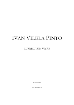 Curriculum Ivan Vilela