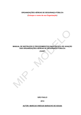 modelo &ndash; manual de instru&ccedil;&atilde;o e procedimento &ndash; mip