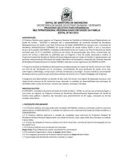 Edital n&ordm; 001/2015