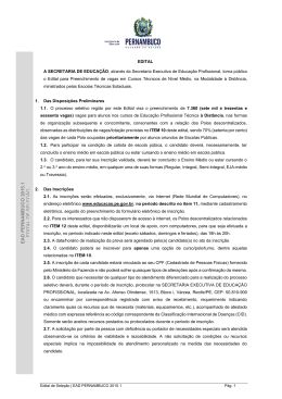 PROGRAMA DE EDUCA&Ccedil;&Atilde;O INTEGRAL