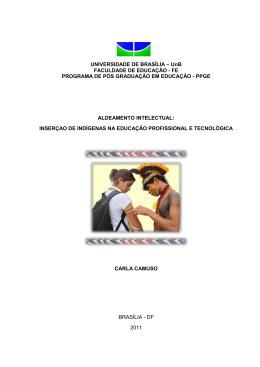 Aldeamento intelectual inser&ccedil;&atilde;o de ind&iacute;genas na educa&ccedil;&atilde;o