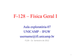 F-128 – Física Geral I