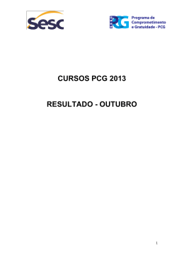 CURSOS PCG 2013 RESULTADO - OUTUBRO
