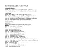 EQUIPE COORDENADORA DO XXI CONFAEB