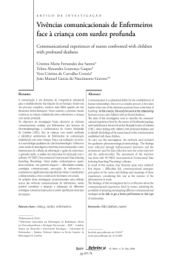 Revista Refer&ecirc;ncia RII0727 - Escola Superior de Enfermagem