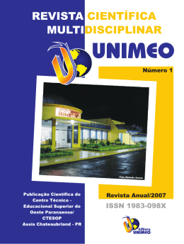 Revista Multidisciplinar Unimeo 2007