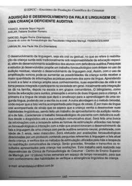 [l EPCC - Eﬂflül`lll`ü da Prrbdução Científica de Cesumar
