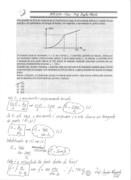 Prova de F&iacute;sica Resolvida AFA 2015